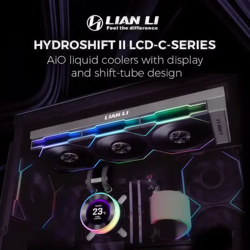 Montaje Refrigeración Líquida LIAN LI Hydroshift II LCD Gaming PC El Molar Montaje Refrigeración Líquida LIAN LI Hydroshift II LCD Gaming PC El Molar